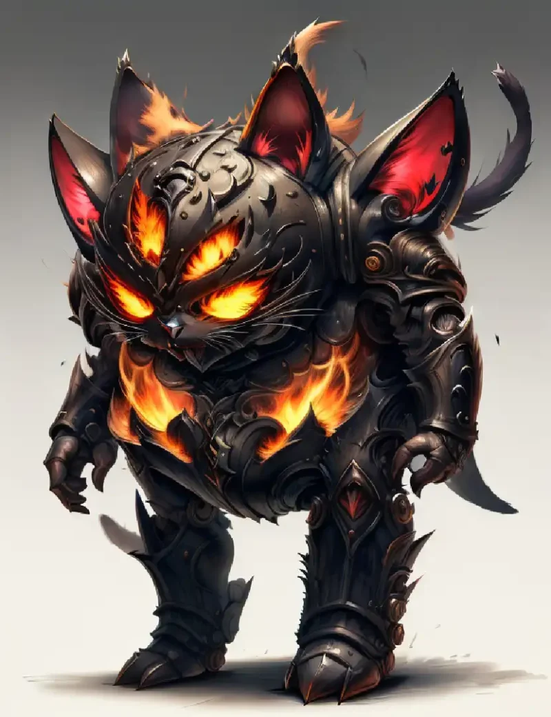 鎧をまとった猫　inferno1