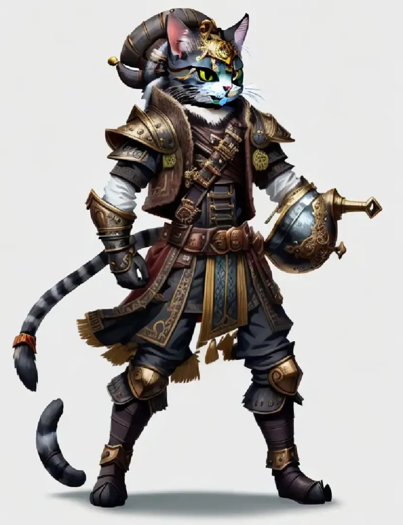 鎧をまとった猫　Pirate Punk2